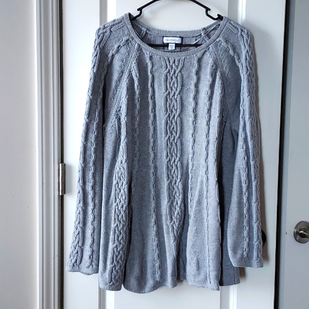 Charters Club grey long sleeve sweater xl